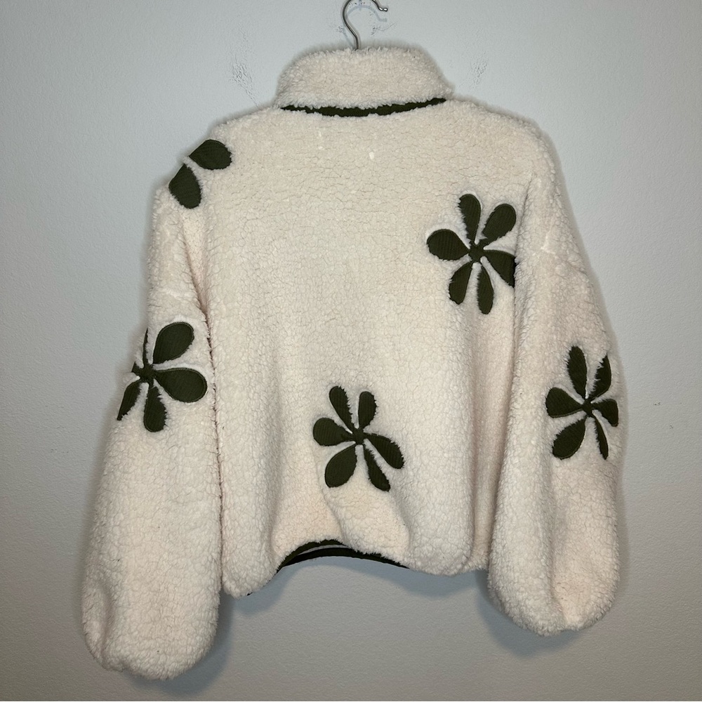The Great The Patch Pocket Countryside Pullover in Cream & Army SZ 1,S - Picture 9 of 9